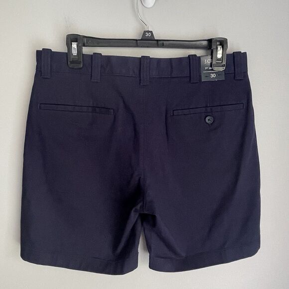 NEW J Crew Shorts Men's Size 30 Blue 7 Inch Inseam Flat Front Chino MSRP $69.50 - Picture 3 of 13
